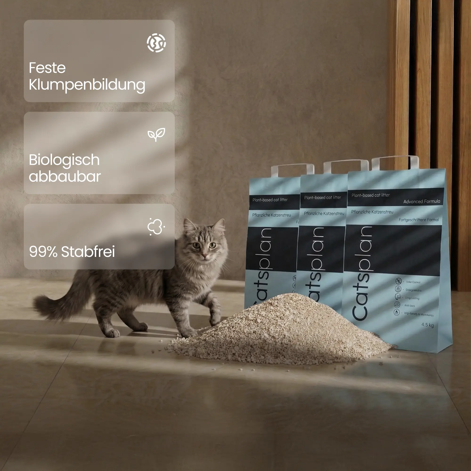 Catsplan Advanced - Naturalne żwirek dla kotów