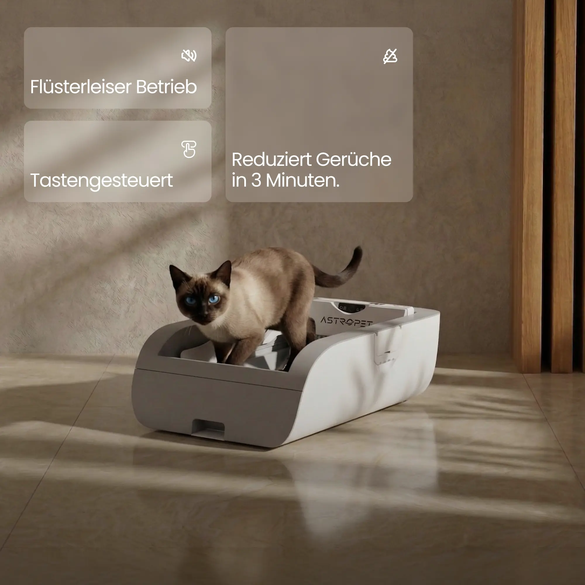 Helios - Automatyczna kuweta dla kota sterowana przyciskami