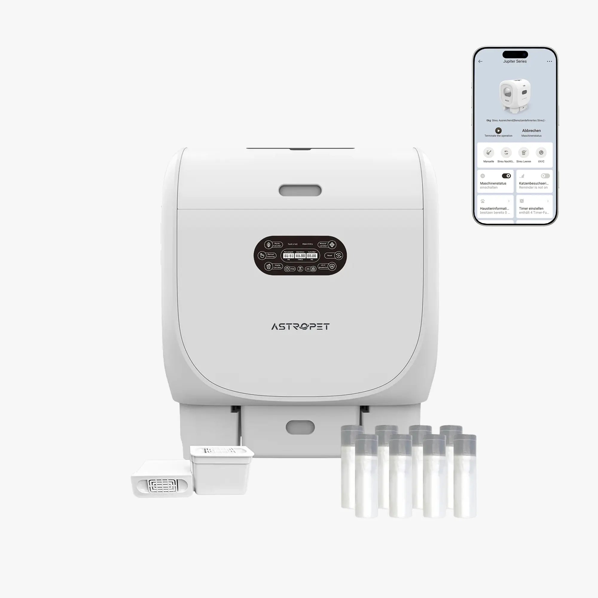 Jupiter Pro - Self-cleaning Cat toilet + smart app