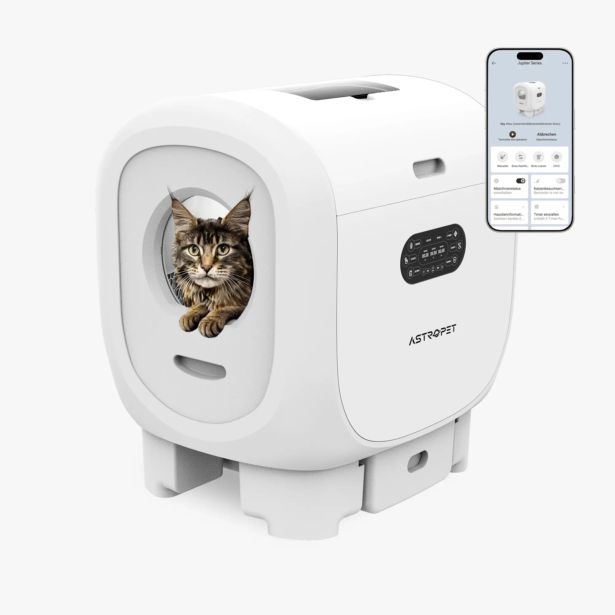 Jupiter Pro - Self-cleaning Cat toilet + smart app