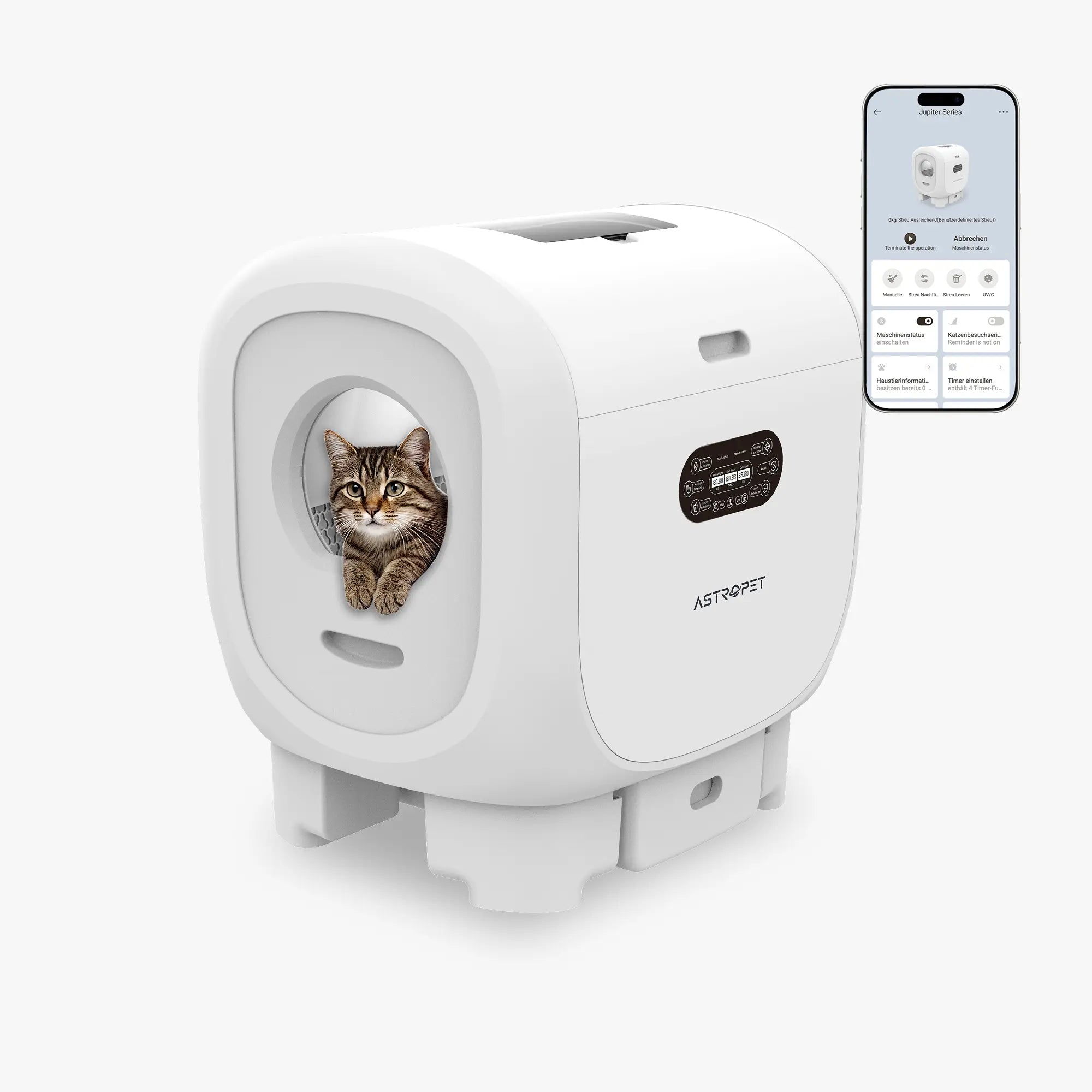 Jupiter Pro - Self-cleaning Cat toilet + smart app
