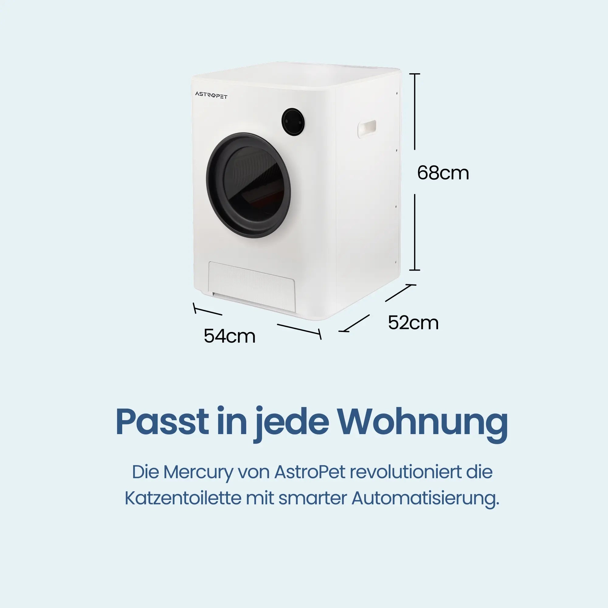 Mercury - Selbstreinigende Katzentoilette + Smart App