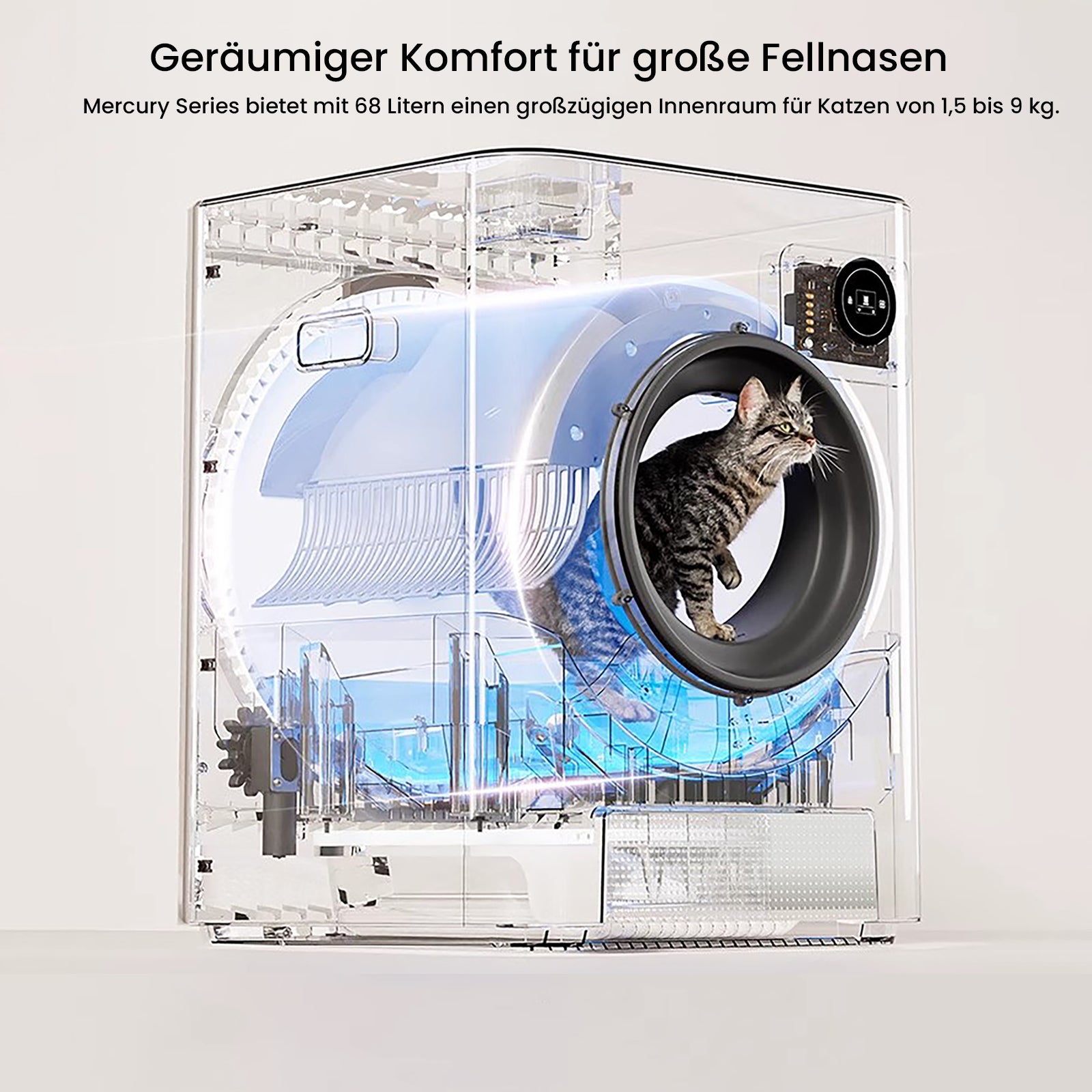 Mercury - Selbstreinigende Katzentoilette