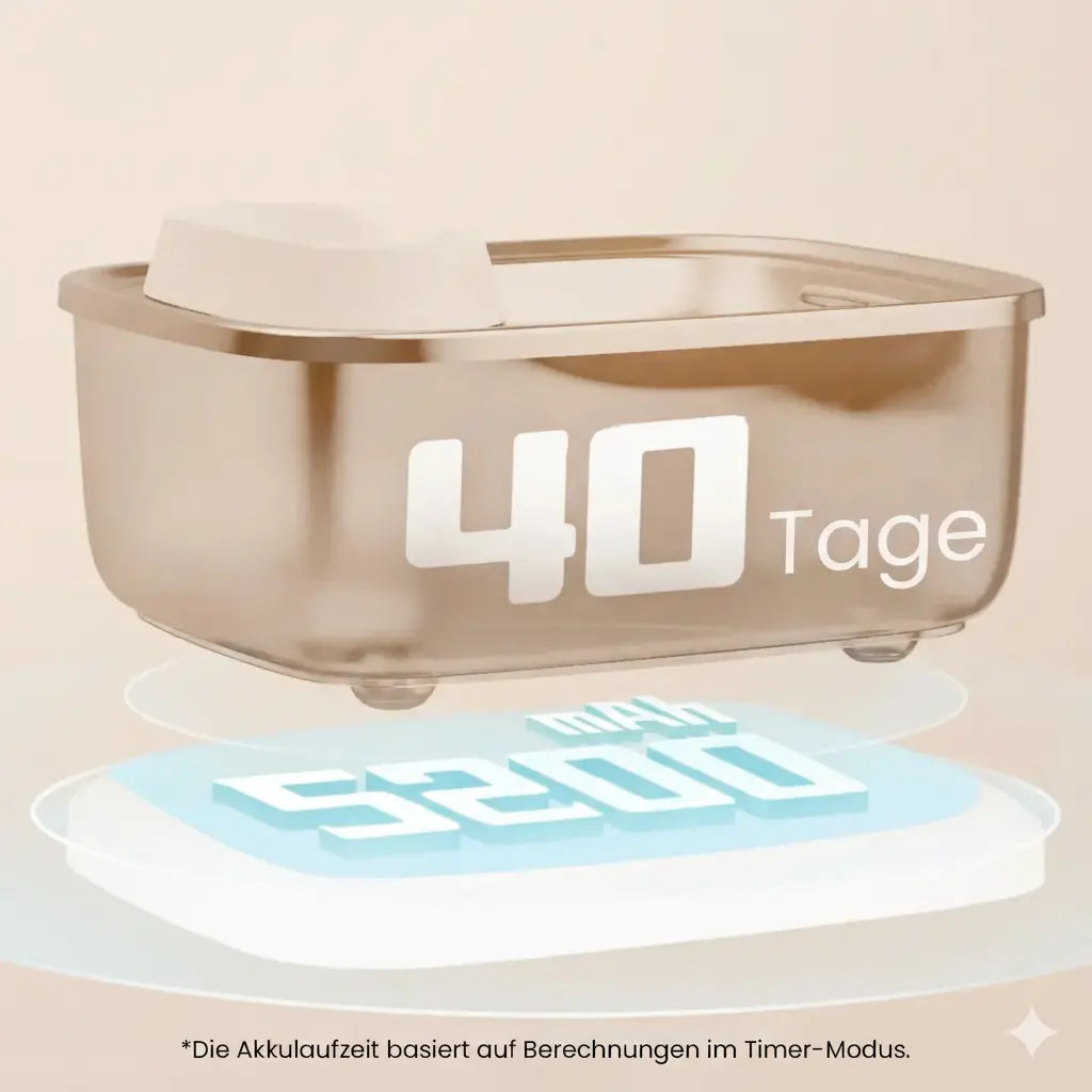 Fontaine à eau sans fil pour animaux XL Poseidon Series Pro 