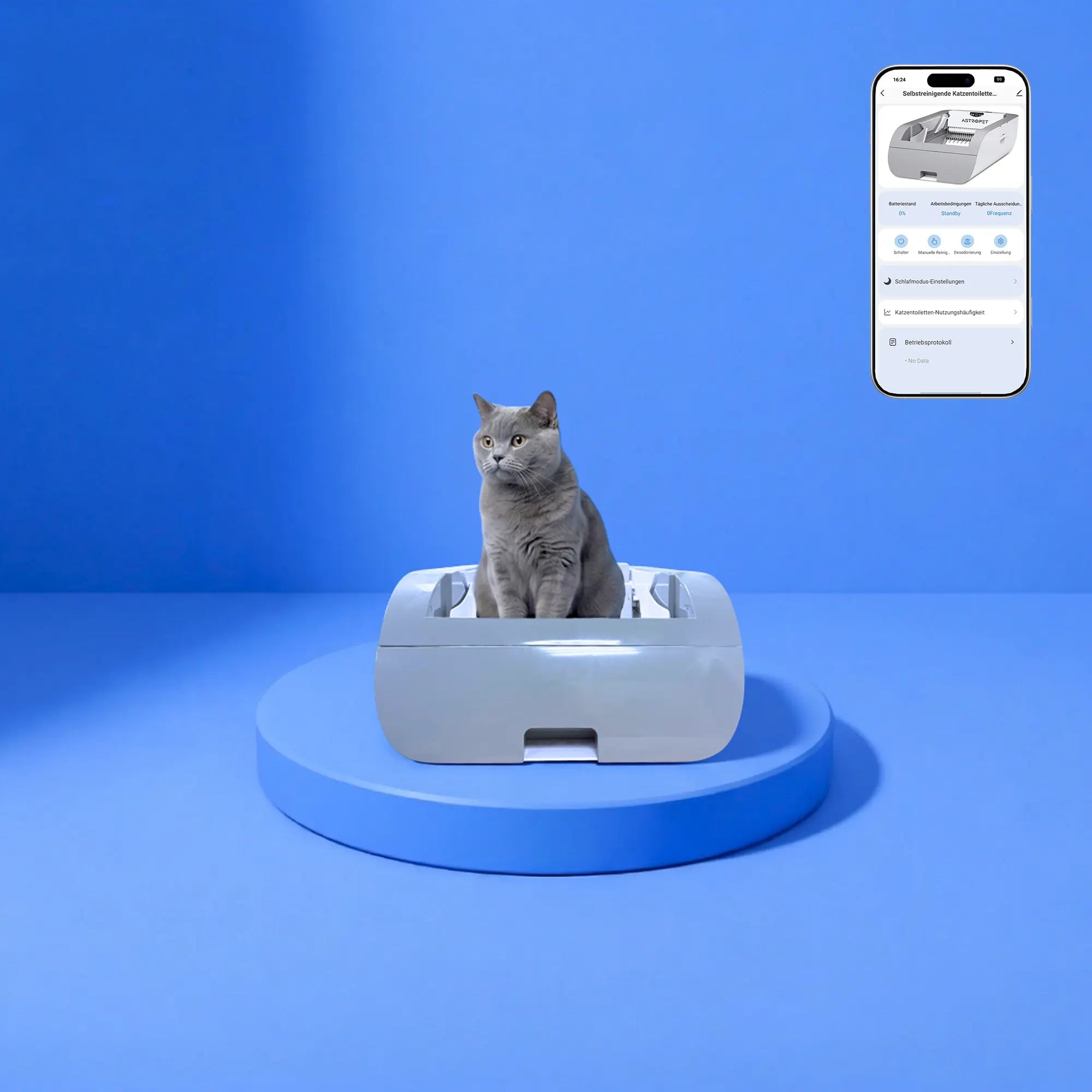 Helios - Self-cleaning Cat toilet + smart app