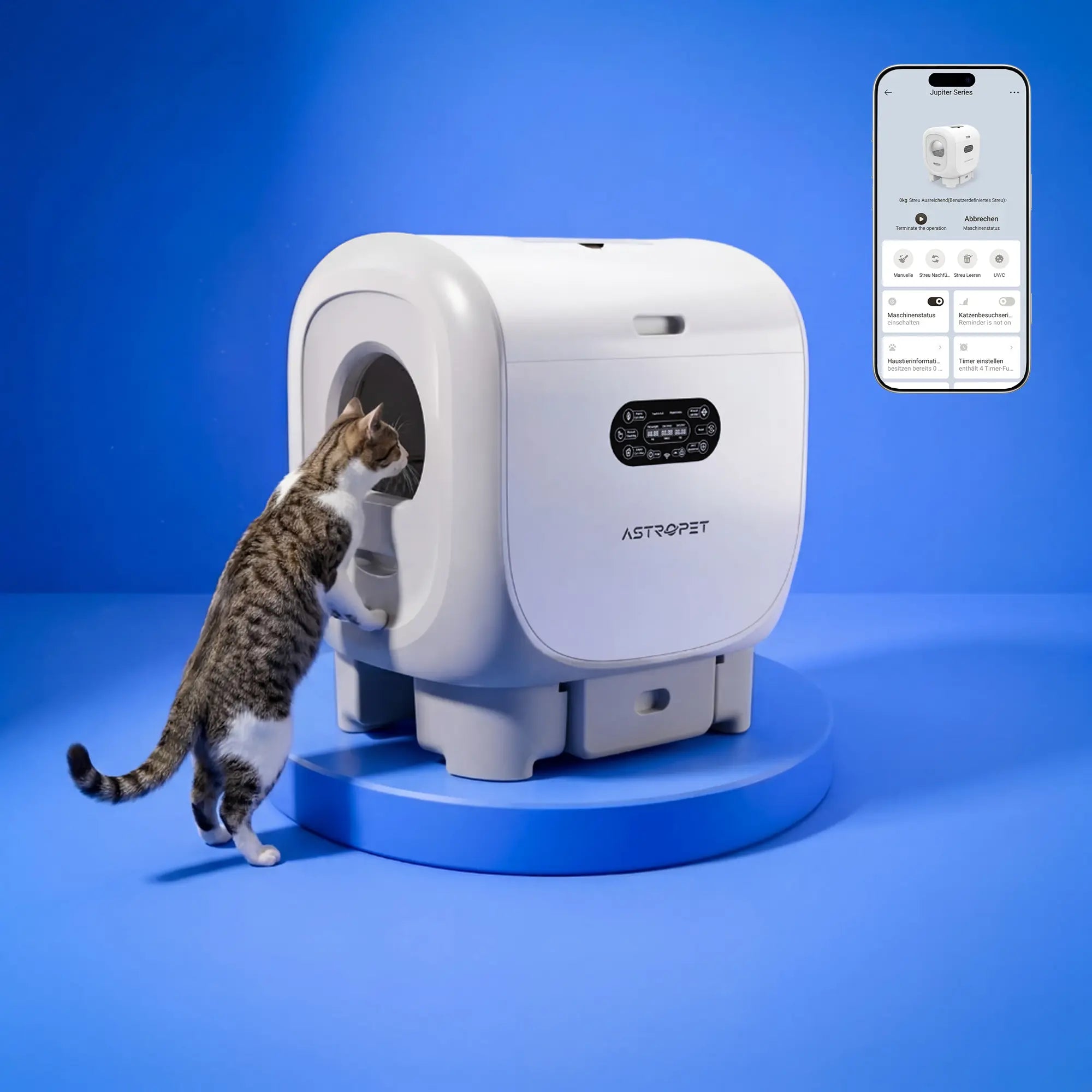 Jupiter Pro - Self-cleaning Cat toilet + smart app