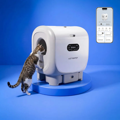 Jupiter Pro - Maison de toilette autonettoyante XXL pour chat