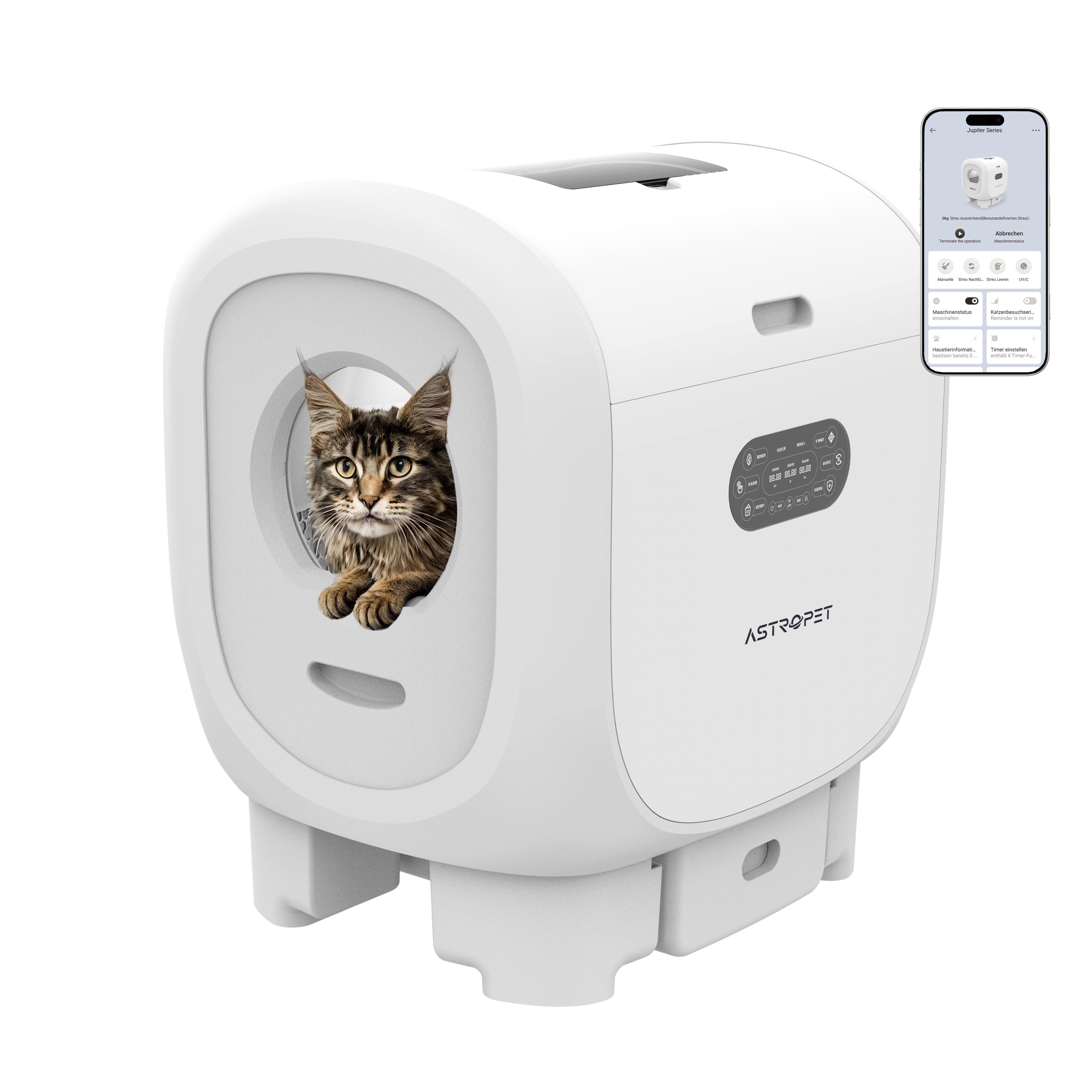 Jupiter Pro - Self-cleaning Cat toilet + smart app