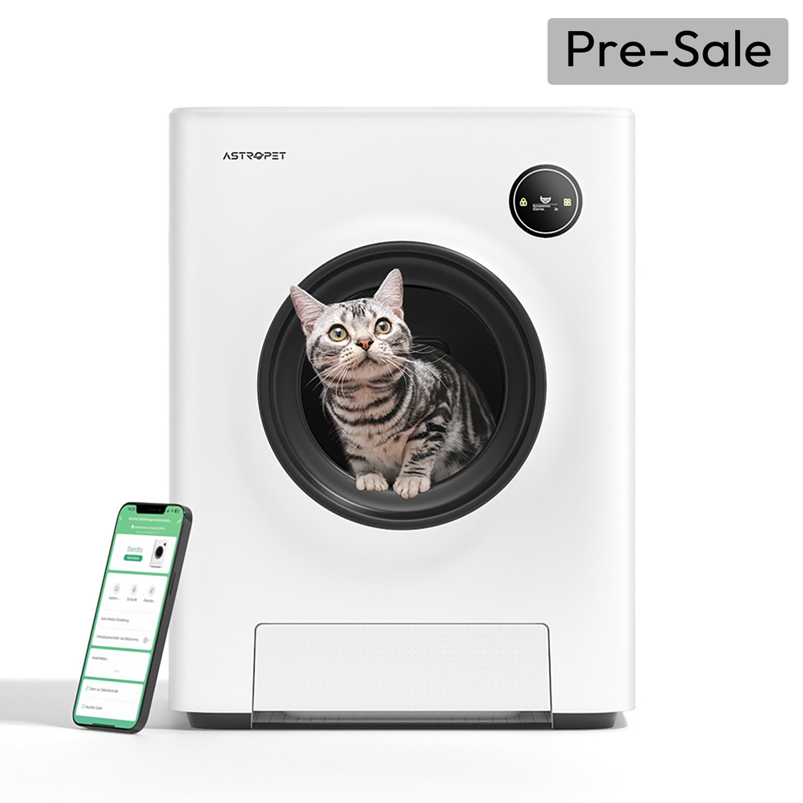 Smart self-cleaning cat litter box Mercury Series 